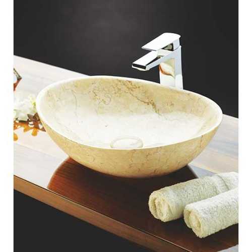 Ellissi - Travertine Cream Marble Basin