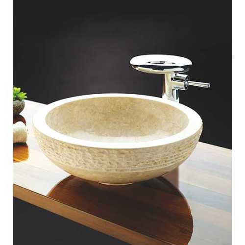 Crown - Travertine Cream Marble Basin