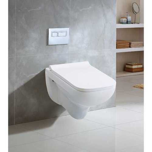 Rimless Wall-Hung Toilet with Slim PP Seat Cover