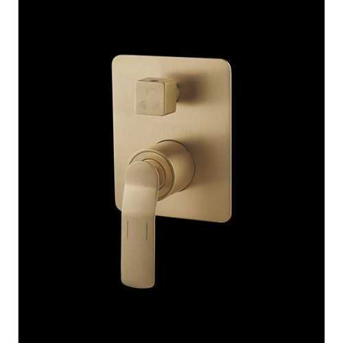 Brushed Gold Single Lever Diverter with Concealed Body (Three Outlets)(15mm Inlet)